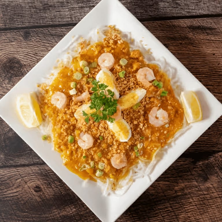 Delicious Palabok Noodles and Seafood Dishes